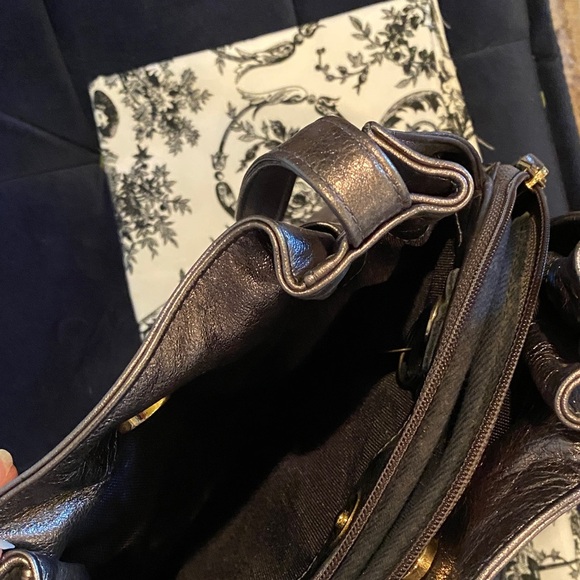 Vintage SAS Made in USA Shimmering Metallic Copper Shoulder Bag - Picture 5 of 8